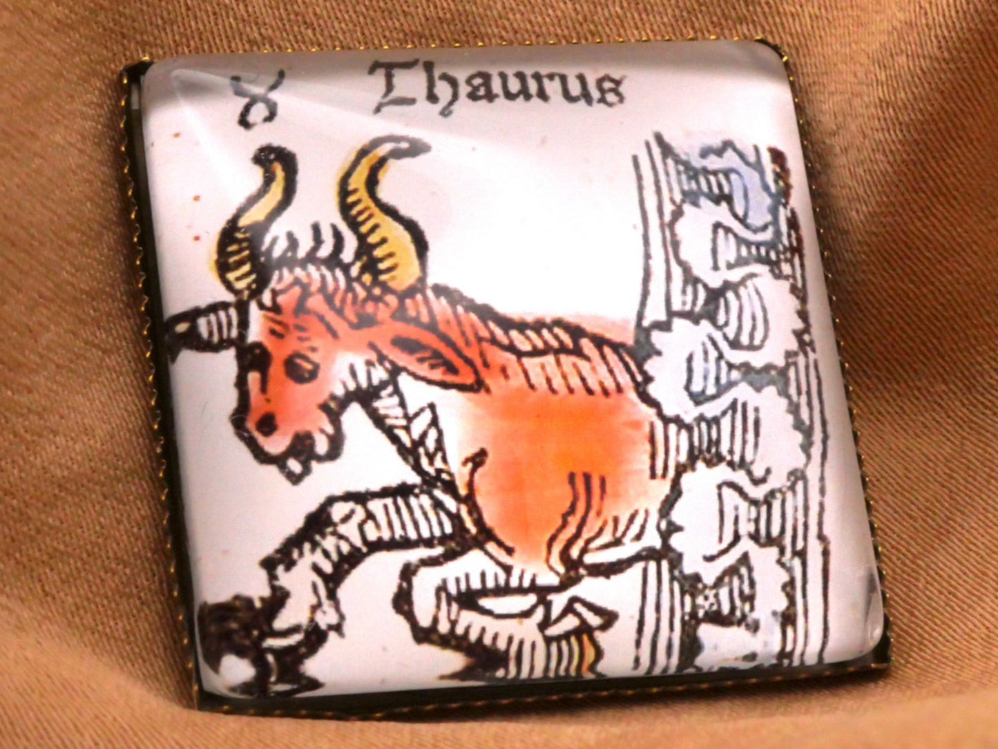 Zodiac Astrology Glass Buttons Various Signs 26mm