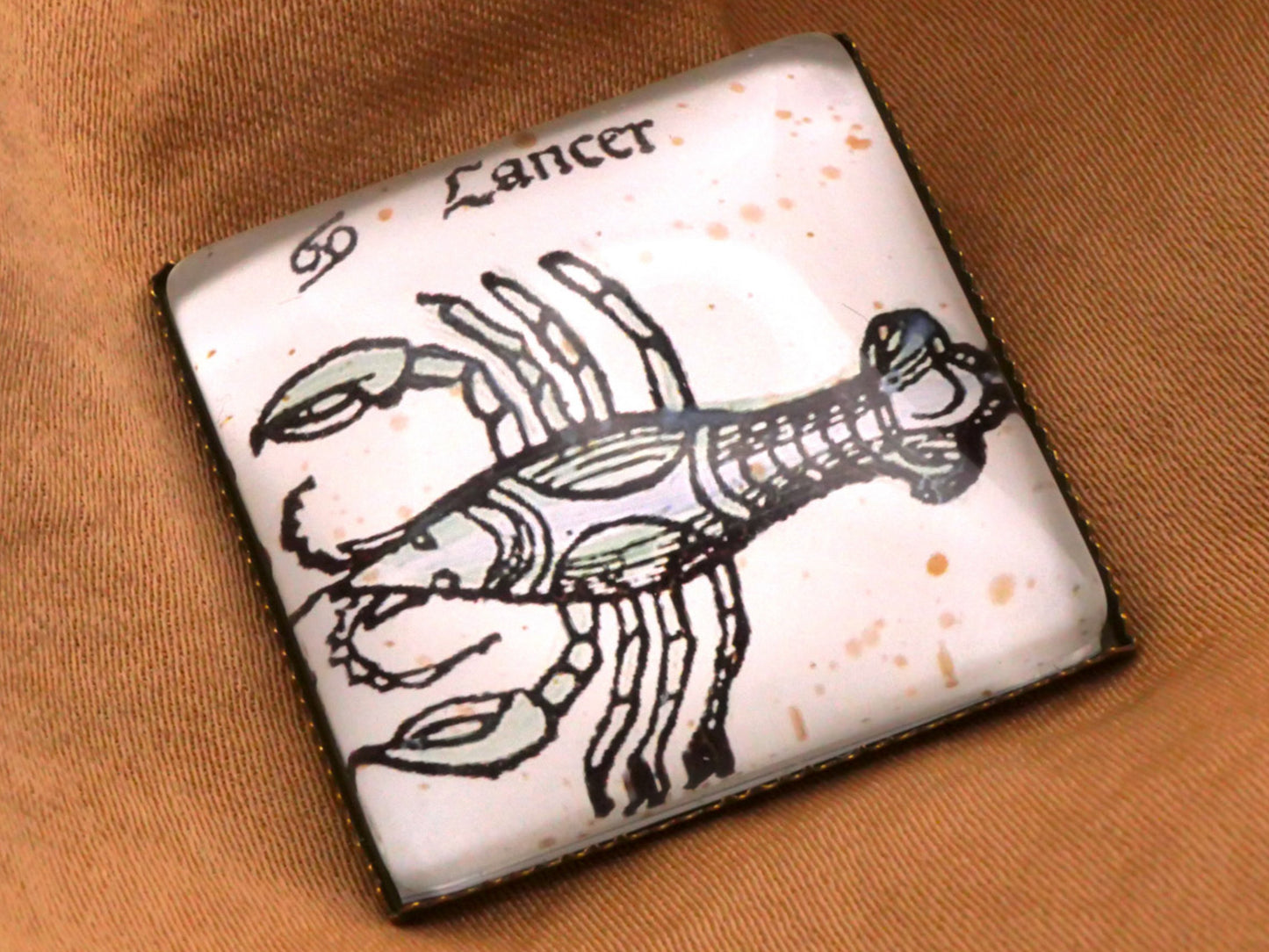 Zodiac Astrology Glass Buttons Various Signs 26mm