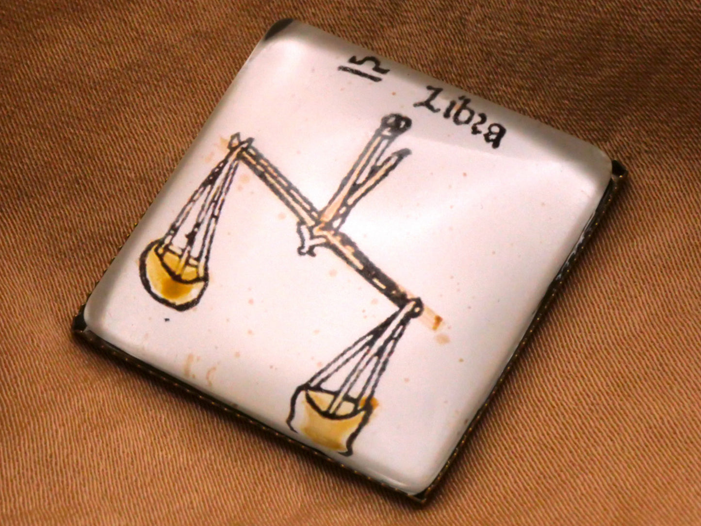 Zodiac Astrology Glass Buttons Various Signs 26mm