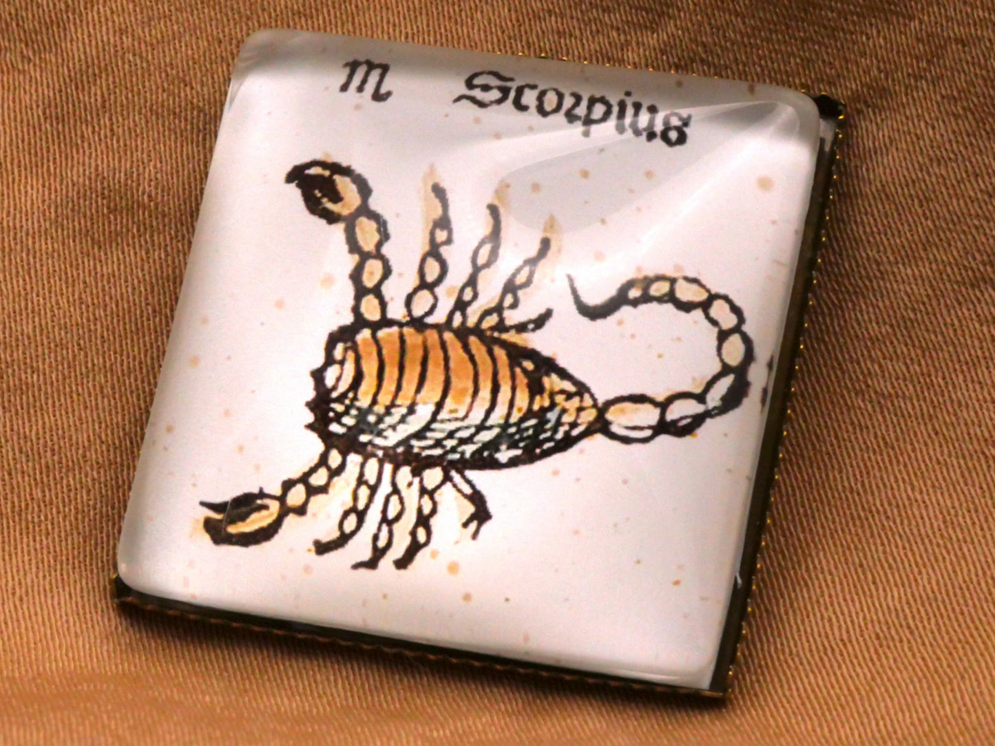 Zodiac Astrology Glass Buttons Various Signs 26mm