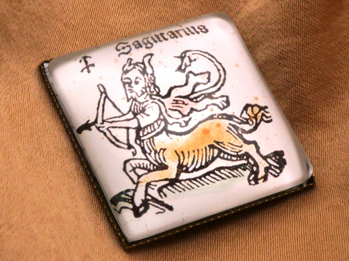 Zodiac Astrology Glass Buttons Various Signs 26mm